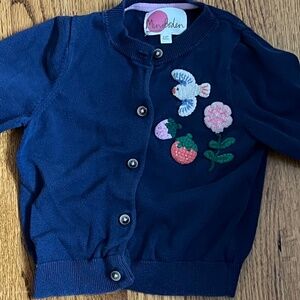 Mini Boden Embroidered Cardigan